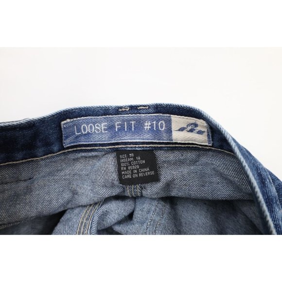 Vintage Johnny Blaze 38 Faded Method Man Wutang Loose Baggy Fit Denim Shorts - Picture 6 of 11